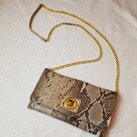 Mud Pie Snake Skin Cross body Bag - Picture 3 of 8